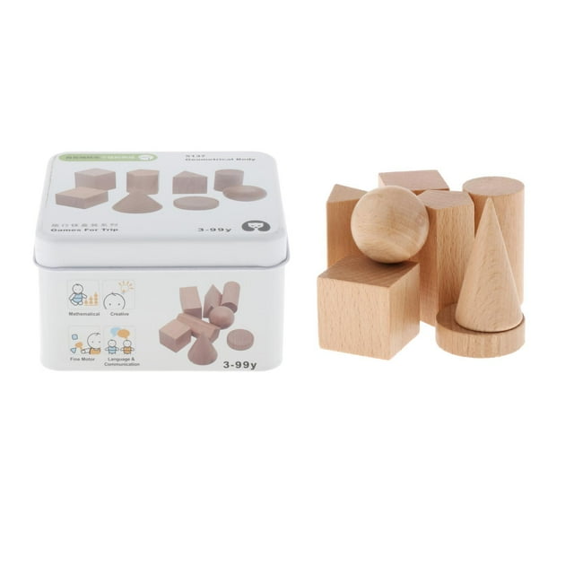 Juguete Montessori ños , Juguetes Educativos de Aprendizaje , Los Mejores Regalos de Cumpleaños ños iñas de 4 a 6 año Cuerpo geométrico SM SunniMix juguetes educativos