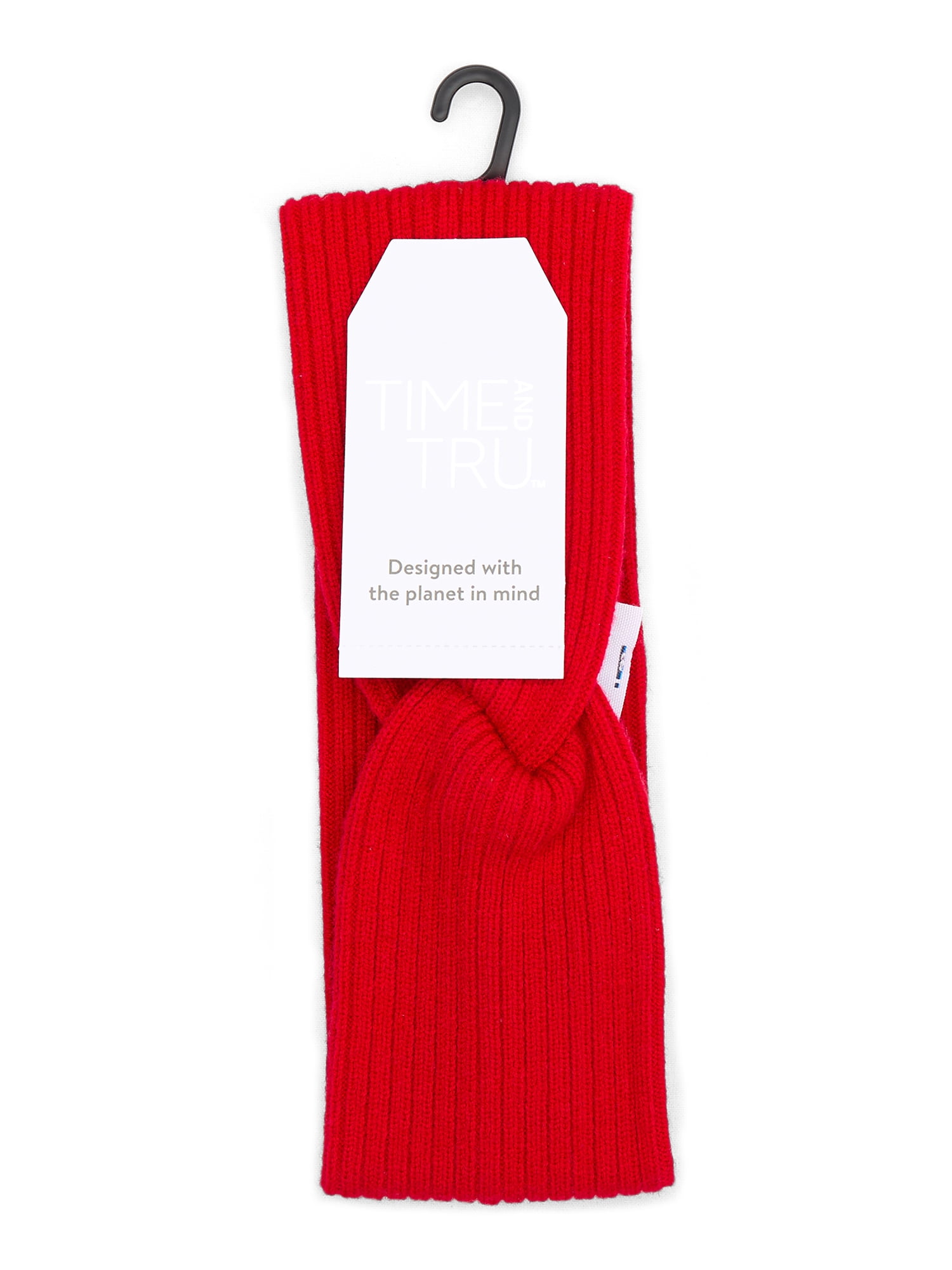 Time and Tru Women's Twist Headwrap, One Size Fits Most, Brilliant Red