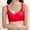 Red, variant on REORIAFEE Wireless Bras for Women Support Lace Trim Daily Bra for Older People Bras V Neck Comfy Corset Bra Adjustable Straps Stretchy Seamless Smoothing Brassiere Anti-Sagging Bra