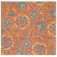 thumbnail image 2 of SAFAVIEH Blossom Riley Floral Area Rug, Rust/Blue, 6' x 6' Square, 2 of 9