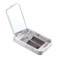 thumbnail image 2 of Better Homes & Gardens Resin Mirrored Lid Jewelry Organizer in White Marble, 2 of 7