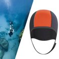 thumbnail image 4 of Langgg 3mm Neoprene Scuba Diving Hat Protection Ear for Rafting Underwater Unisex orange, 4 of 9