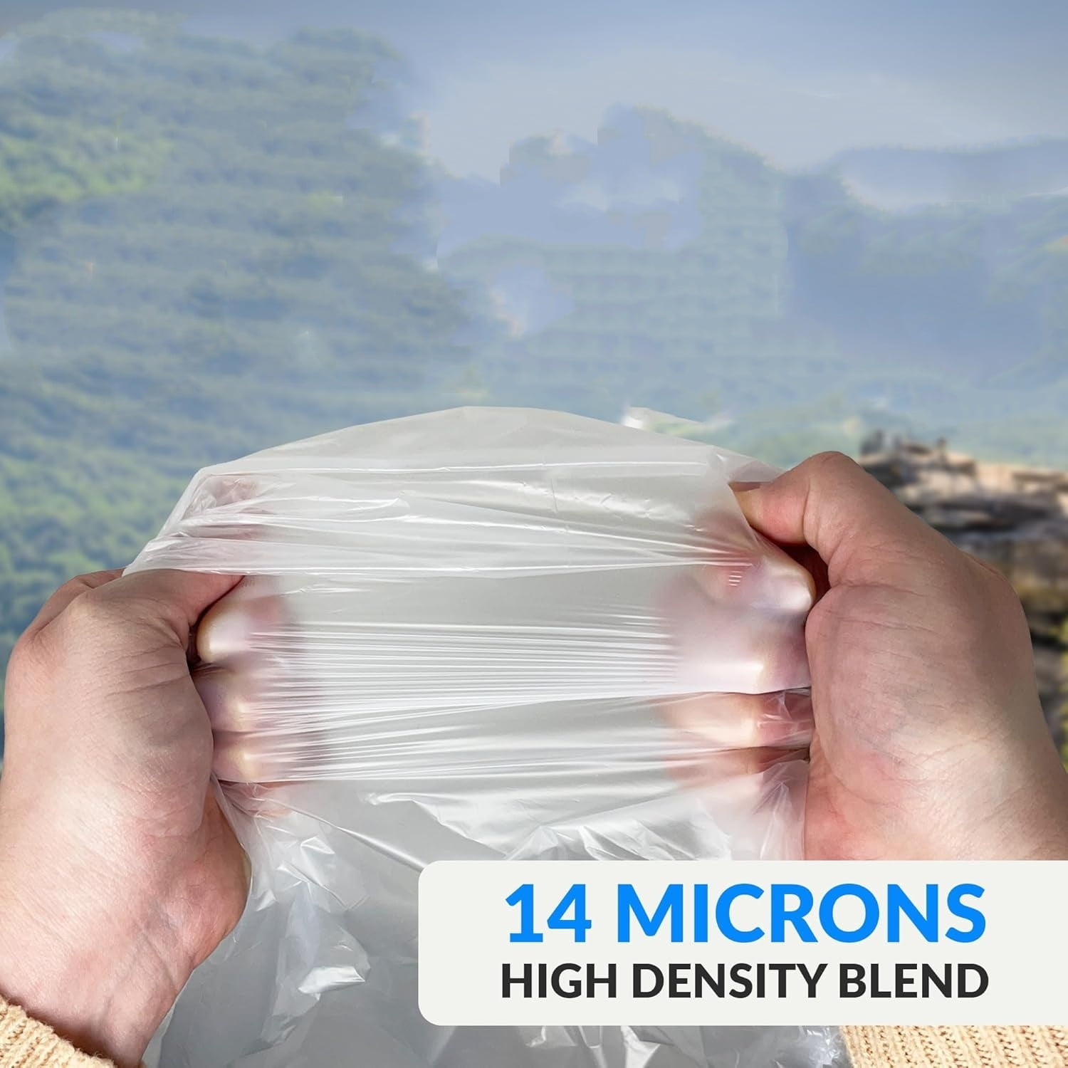 30-33 Gallon Trash Bags Heavy Duty | 250 Count Bulk | Clear Large Trash Bags 30+, 32 Gallon