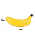 thumbnail image 2 of Tropical Banana Flask with Screw Top - 6oz Stainless Steel Novelty Flask, 2 of 5