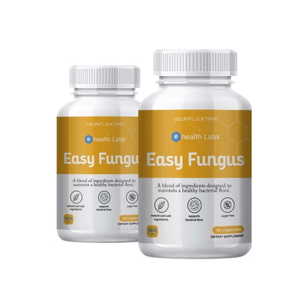 (2 Pack) Health Labs Easy Fungus - Health Labs Easy Fungus Bacterial Support Capsules