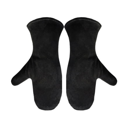 TISHITA BBQ Mitts Heat Resistant Fireproof Gauntlets for Outdoor Heatproof Fireplace