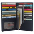 thumbnail image 4 of Swiss Marshall RFID Blocking Genuine Leather Mens Long ID 17 Credit Card Security Wallet Colors, 4 of 53