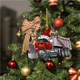 thumbnail image 3 of Ounissouiy Colgante de árbol de Navidad DIY, decoración colgante de vacaciones, artesanía de madera, colgantes de Navidad con temática de coche, Kits de decoración para fiestas Tipo 7 Ounissouiy HA040840-07, 3 of 6