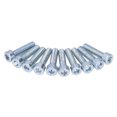 thumbnail image 3 of Garden Machine Bolts,20pcs M5 Screws Iron Full Thread Screws Machine Spline Screws Streamlined Design, 3 of 14