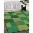 thumbnail image 2 of Ahgly Company Indoor Round Patterned Green Apple Green Area Rugs, 7' Round, 2 of 6