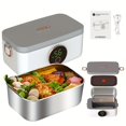 thumbnail image 1 of Electric lunch box food heater, portable food heater, hot lunch heater to heat adult lunch box,, 33.81oz large capacity fast self-heating, suitable for office, car, travel, party, camping, 1 of 5