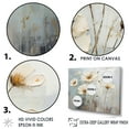thumbnail image 3 of Designart "Sophisticated Taupe And Slate Buttercup Field" Buttercups Floater Framed Canvas Wall Art, 3 of 5