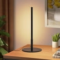 thumbnail image 3 of Lámpara de mesa LED moderna minimalista, Lámpara de noche regulable sin escalón, para recámara, sala de estar y oficina, color negro, luz blanca cálida 3000K, 3 of 9