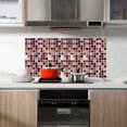 thumbnail image 4 of Calcomanías de azulejos de cocina autoadhesivas para hacer tú mismo Pegatinas de pared de mosaico de vino tinto, 4 of 8