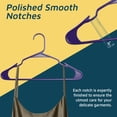 thumbnail image 4 of Perchas de ropa Lifemaster de plástico pesado, color morado, 20 unidades, 4 of 7