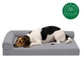 thumbnail image 6 of FurHaven Pet Products | Paw-Quilted Deluxe L-Chaise Full Support Solid Orthopedic Sofa Pet Bed for Dogs & Cats - Titanium, Medium, 6 of 12