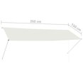 thumbnail image 4 of vidaXL Retractable Awning 350x150 cm Cream, 4 of 5