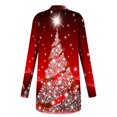 thumbnail image 3 of Veste Légère pour Femmes Cardigan à Manches Longues Cardigan de Noël Pulls Veste Grande Taille, 3 of 5