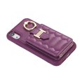 thumbnail image 4 of Nalacover Ring Holder Kickstand Case for iPhone XR 6.1" Crossbody Wallet Case with Credit Card Slots, Lanyard Shoulder Strap Premium PU Leather Wrist Hand Strap Cover, Deeppurple, 4 of 10
