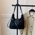 thumbnail image 3 of Crossbody Bags for Women, Women Faux Suede Tassel Handbag Adjustable Strap For Work Travel (Black), 3 of 3