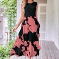thumbnail image 4 of Femmes Robe Élégante Mode Irrégulière Robe Fendue Casual Simple Vacances en Bord de Mer, 4 of 7