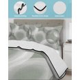 thumbnail image 3 of Twin XL Quilt Bedding Set, Grey White Ombre Circle Reversible Summer Quilt 3 Pieces, Modern Abstract Art Green Lightweight Bedspreads Coverlets with 2 Pillow Shams for All Seasons, 3 of 5