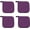 Purple, variant on 4 Pack Cotton Pot Holders Cotton Made Machine Washable Heat Resistant Everyday Kitchen Basic Terry Pot Holder, Hot Pads, Trivet for Cooking and Baking