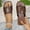 Brown#72, variant on Women's Vintage Beach Sandals – Flat Open-Toe Slides with Solid Color Style for Casual Summer Outfits and Outdoor Wear,Plus Size