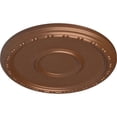 thumbnail image 3 of Ekena Millwork 16 1/2"OD x 1 1/2"P Medea Ceiling Medallion (Fits Canopies up to 5 1/2"), Hand-Painted Polished Copper, 3 of 6