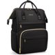 thumbnail image 1 of Laptop Backpack Women, 15.6 Inch Work Backpack Woman for Teacher Nurse Bags, Computer College Backpack Purse, Waterproof Anti-theft Travel Back Pack with USB Charging Port, Black, 1 of 5