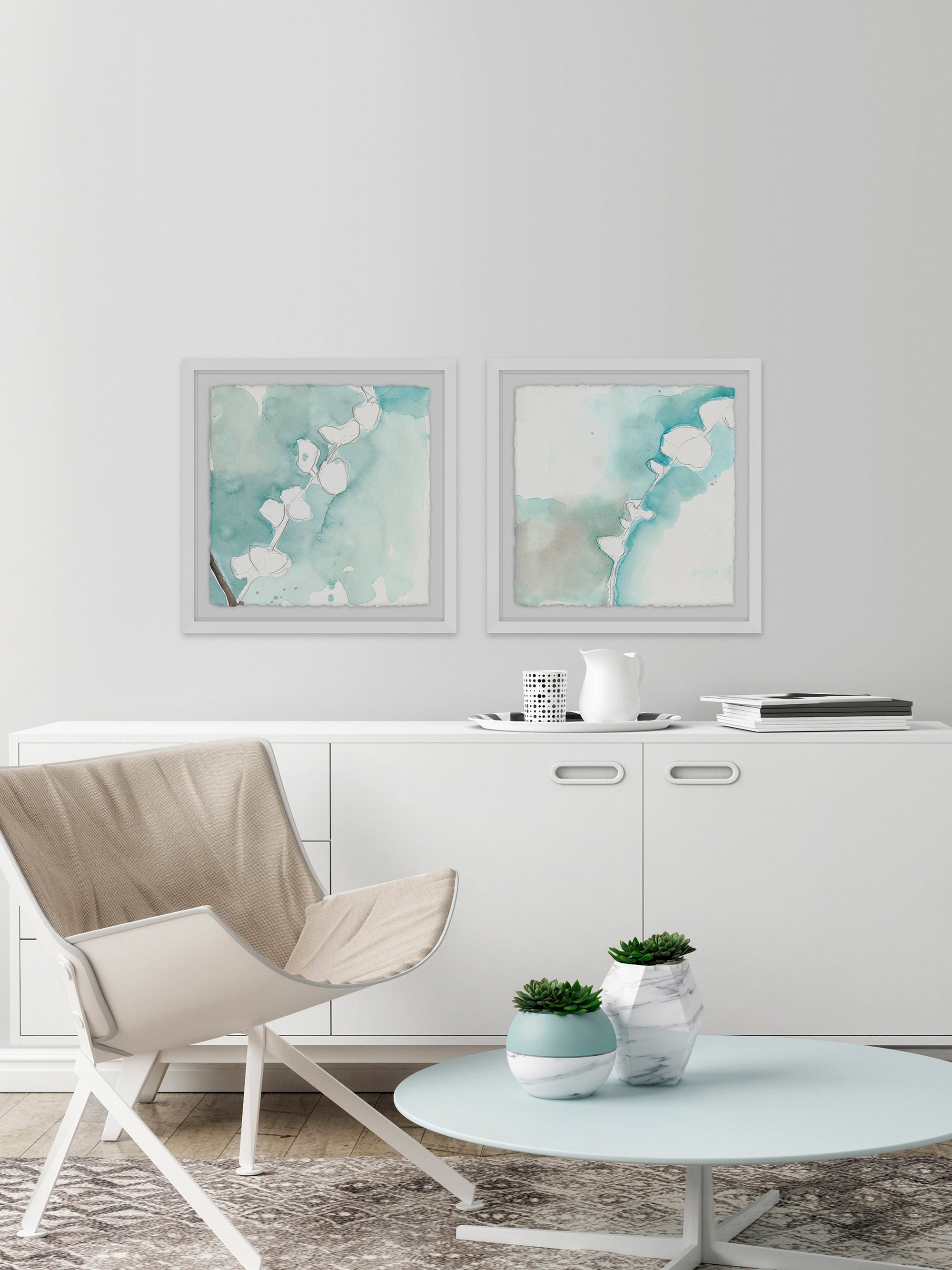 Marmont Hill Pastel Blooms Diptych, Art Prints, 48.00" x 1.50"