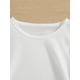 thumbnail image 5 of Camiseta de verano para niña con dibujo de fresa, cuello redondo, tejido de punto informal, 100 % poliéster, ligeramente elástico, corte regular - Rosa, 5 of 6