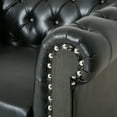 thumbnail image 3 of Noble House Glencoe Faux Leather Club Chair, Midnight Black, 3 of 7