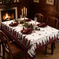 thumbnail image 4 of Antqov Christmas Table Cloth 55x70" Rectangle Winter Holiday Christmas Tablecloth Waterproof Table Cover for Party Picnic Dinner Home Decor, 4 of 6