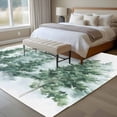 thumbnail image 4 of Forest Green Area Rug 5x8 FT, Non Slip Bedroom Throw Carpet, Spring Summer Watercolor Pine Tree Washable Soft Floor Carpet Non-Shedding Rug for Living Room Nursery Dorm Office, 4 of 9