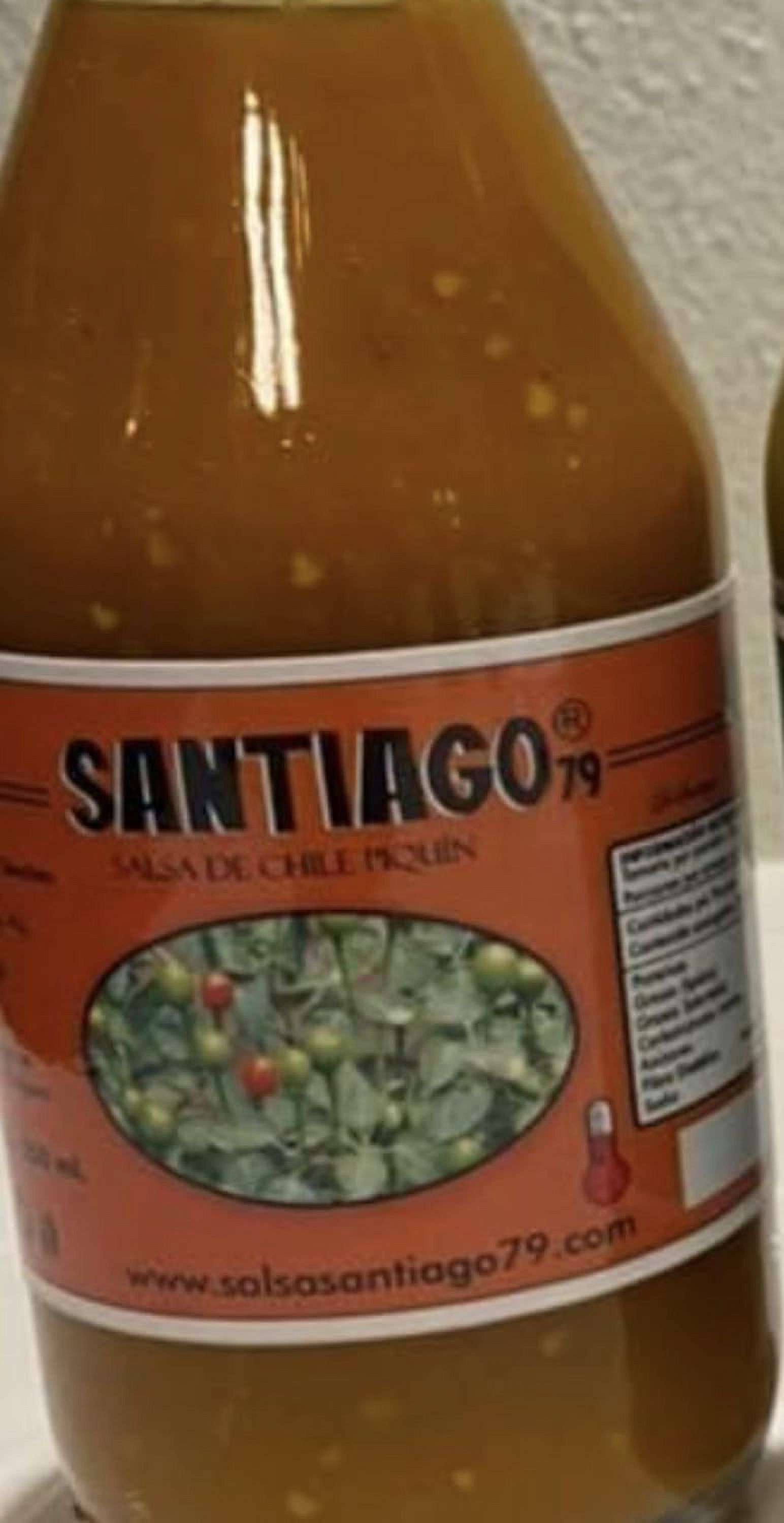 Santiago Hot Sauce Red Piquin Peppers From Mexico 8.5oz 2 Pack