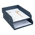 thumbnail image 2 of Bigso Hakan Letter Trays | Stackable Paper Tray Organizer | 2 Pack | Blue, 2 of 9