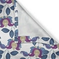 thumbnail image 5 of Ambesonne Flower Grommet Curtain, Vibrant Vintage Shabby, 50" x 120", Blue Violet Grey, 5 of 6