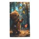 thumbnail image 1 of Balery Cute Butterfly Bear Toalla de Microfibra Premium con Estampado – 27.5x16 pulgadas, Alta Absorción, Suave y Aterciopelada, Secado Rápido, 1 of 6