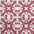 thumbnail image 1 of oneOone Cotton Poplin Maroon Fabric Asian Block Floral Fabric For Sewing Printed Craft Fabric By The Yard 42 Inch Wide, 1 of 4