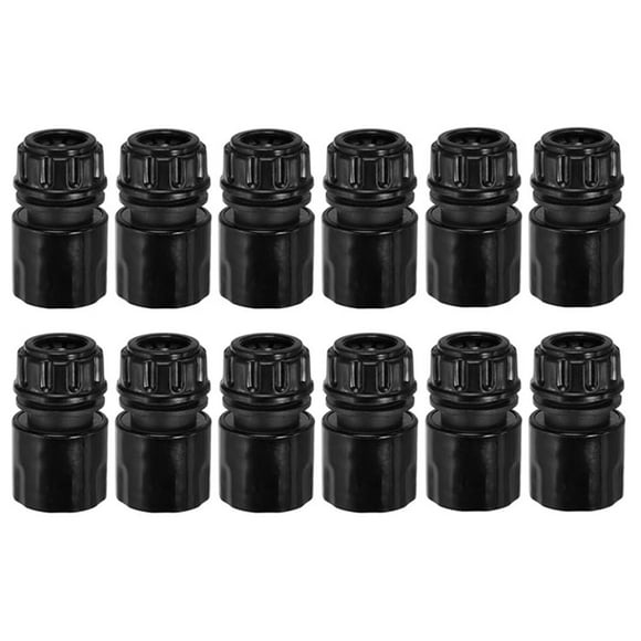 12Pcs Garden Hose Quick Connector Repair Extender 1/2" Water Hose Connectors