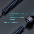 thumbnail image 2 of Cargador de coche con cable USB C, 38 W, 12 V, cargador de teléfono móvil para coche QC 3.0 + cable tipo C PD, carga rápida, cable USB, adaptador de encendedor de coche para Samsung A52s, 2 of 7