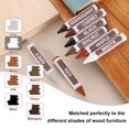 thumbnail image 4 of Marcadores de reparación de muebles Uxcell, paquete de 5, varillas de cera para madera de roble, crayones para retoques para rasguños, pisos de madera, mesas, 4 of 7