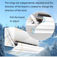 thumbnail image 5 of Deflector De Aire Acondicionado, áNgulo del Calentador Ajustable, Aletas Ajustables, Adecuado para Aires Acondicionados De Diferentes Longitudes, Acero PláStico, 5 of 5