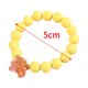 thumbnail image 2 of Pulsera de dibujos animados Zulema Fiesta de Pulsera redondas Amarillo, 2 of 8