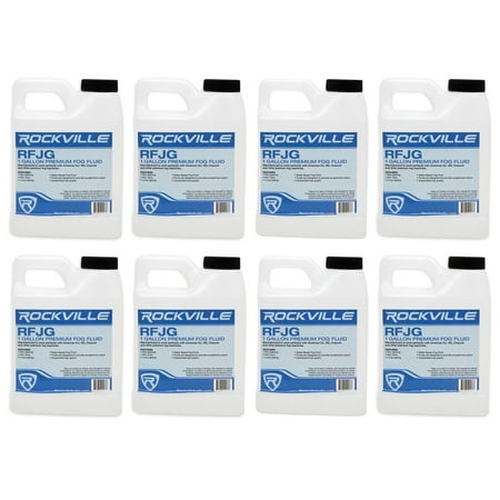 8) Rockville RFJG Gallons Fog/Smoke Juice Fluid For Chauvet/American DJ Machines