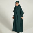 thumbnail image 2 of MIASHUI Robe Élégante Décontractée pour Filles avec Capuche et Manches Chauve-Souris pour Mode Vert Foncé, 10-11 Ans, 2 of 4