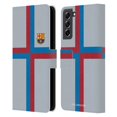 thumbnail image 1 of Head Case Designs Officially Licensed FC Barcelona 2022/23 Crest Kit Third Leather Book Wallet Case Cover Compatible with Samsung Galaxy S21 FE 5G, 1 of 6