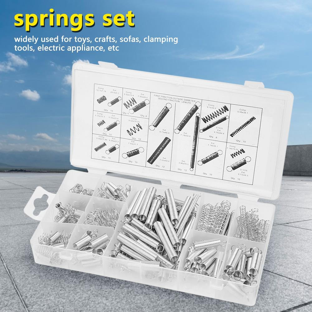 Anauto Compression Spring, Spring Assortment,200pcs/Set 20 Sizes Carbon
