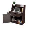 Inval 5Shelf Secretary Desk, Espresso